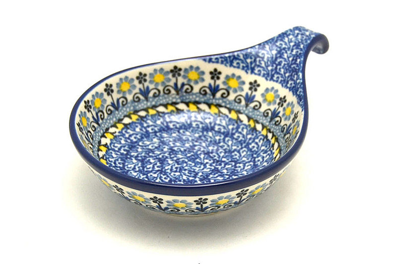 Ceramika Artystyczna Polish Pottery Spoon/Ladle Rest - Daisy Maize 174-2178a (Ceramika Artystyczna)