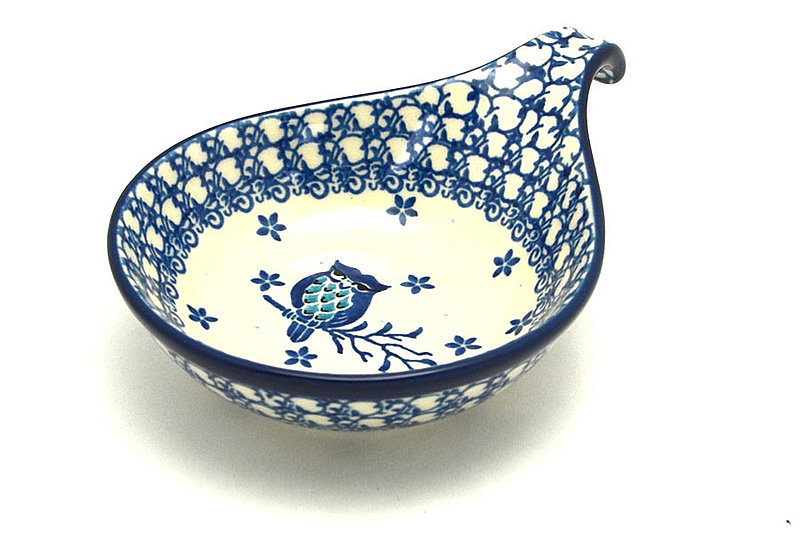 Ceramika Artystyczna Polish Pottery Spoon/Ladle Rest - NIght Owl 174-2796a (Ceramika Artystyczna)