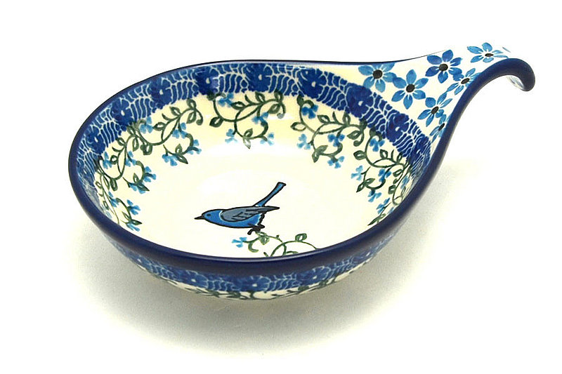 Ceramika Artystyczna Polish Pottery Spoon/Ladle Rest - Song Bird 174-1932a (Ceramika Artystyczna)