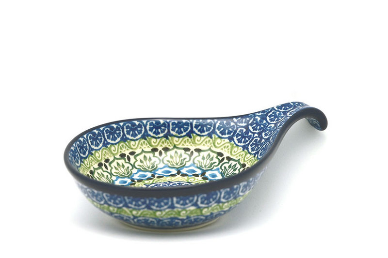 Polish Pottery Spoon/Ladle Rest - Tranquility