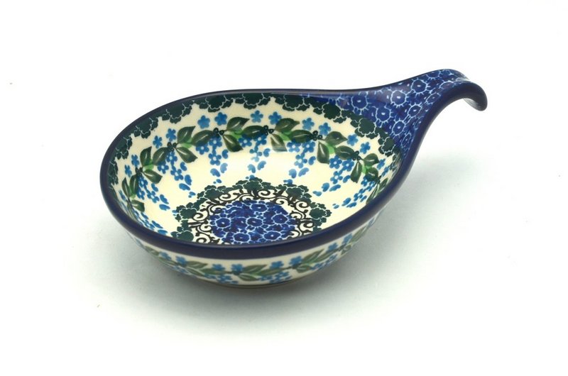 Ceramika Artystyczna Polish Pottery Spoon/Ladle Rest - Wisteria 174-1473a (Ceramika Artystyczna)
