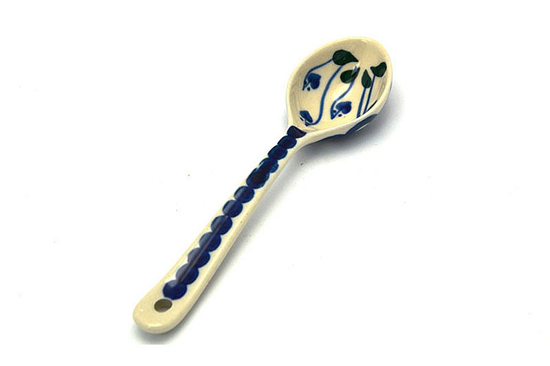 Ceramika Artystyczna Polish Pottery Spoon - Medium - Bleeding Heart 590-377o (Ceramika Artystyczna)
