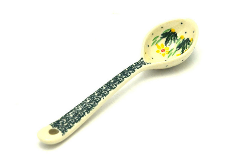 Ceramika Artystyczna Polish Pottery Spoon - Medium - Daffodil 590-2122q (Ceramika Artystyczna)
