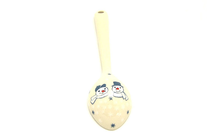 Ceramika Artystyczna Polish Pottery Spoon - Medium - Frost & Flurry 590-2793a (Ceramika Artystyczna)