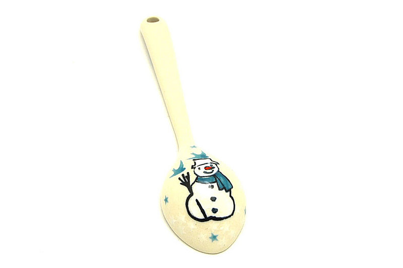 Ceramika Artystyczna Polish Pottery Spoon - Medium - Jack Frost 590-2798a (Ceramika Artystyczna)