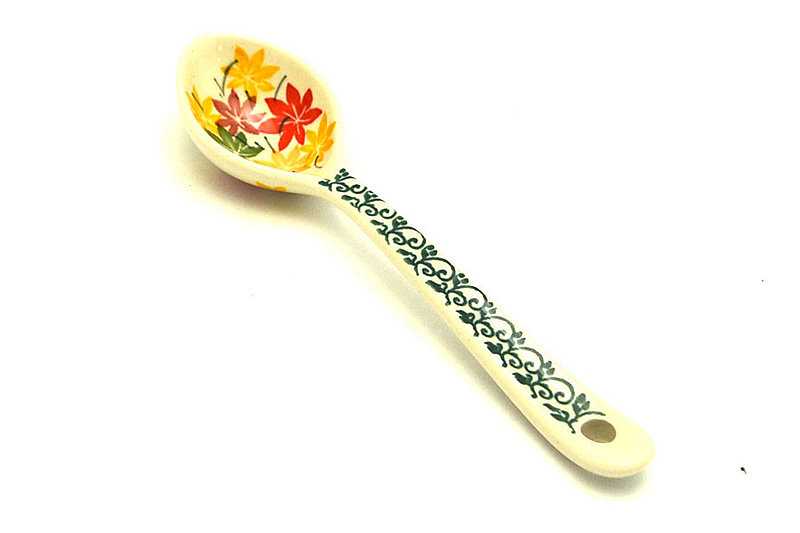 Ceramika Artystyczna Polish Pottery Spoon - Medium - Maple Harvest 590-2533a (Ceramika Artystyczna)