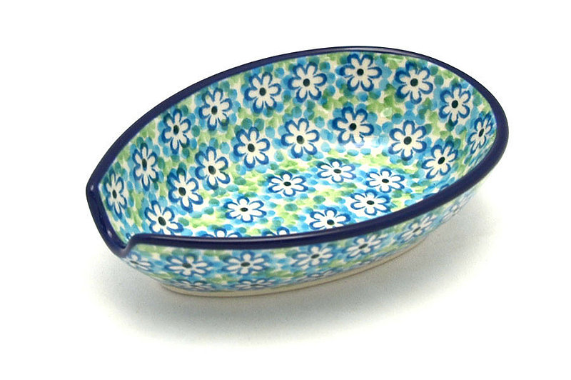 Ceramika Artystyczna Polish Pottery Spoon Rest - Key Lime 381-2252a (Ceramika Artystyczna)