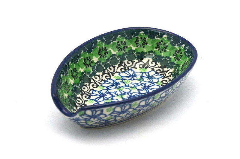 Ceramika Artystyczna Polish Pottery Spoon Rest - Kiwi 381-1479a (Ceramika Artystyczna)