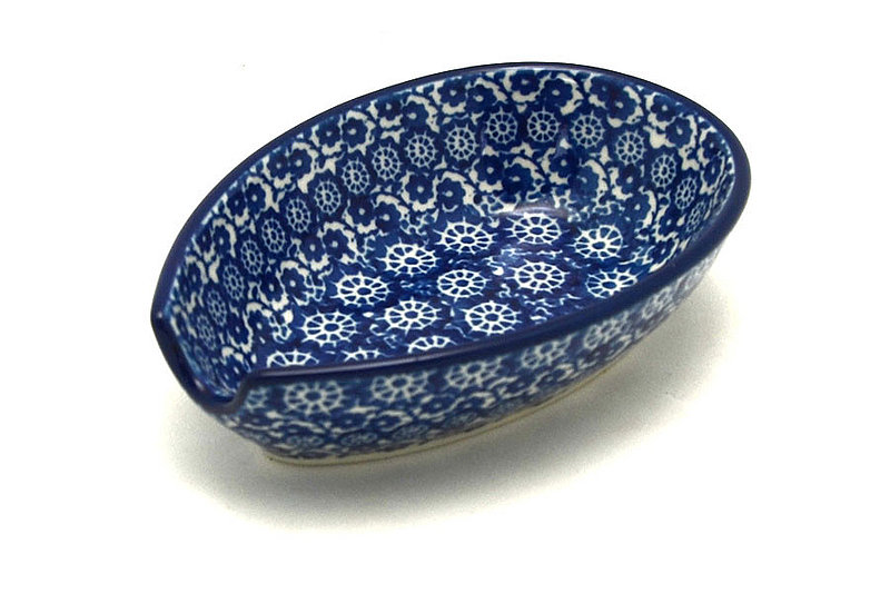 Ceramika Artystyczna Polish Pottery Spoon Rest - Midnight 381-2615a (Ceramika Artystyczna)