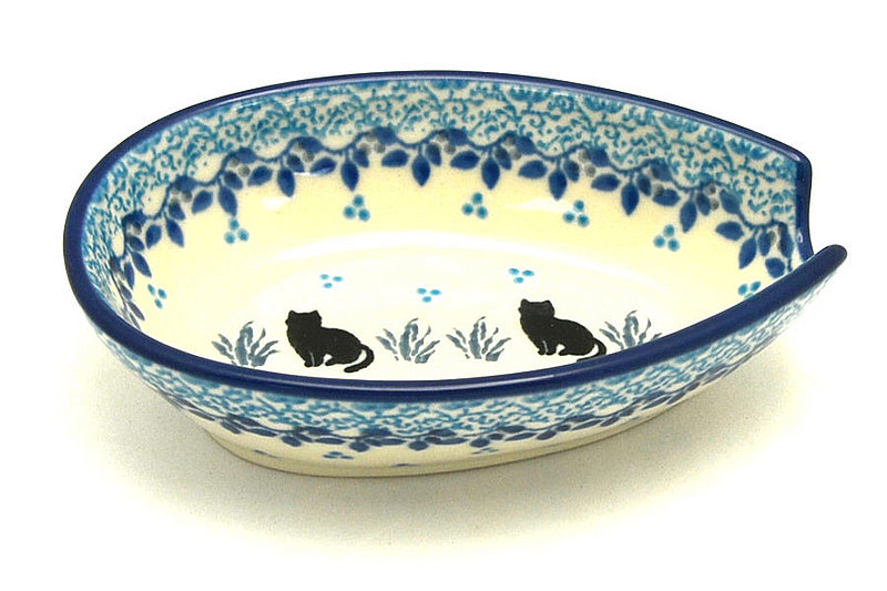 Ceramika Artystyczna Polish Pottery Spoon Rest - Sitting Pretty 381-2855a (Ceramika Artystyczna)