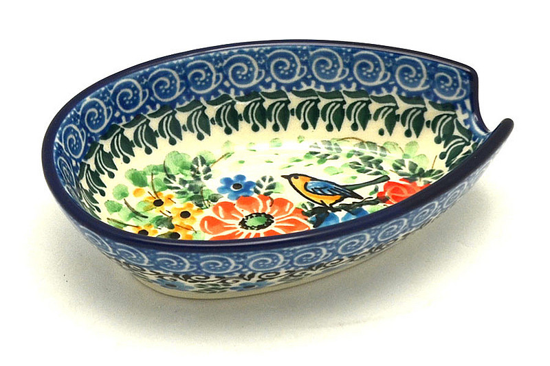 Ceramika Artystyczna Polish Pottery Spoon Rest - Unikat Signature - U2517 381-U2517 (Ceramika Artystyczna)