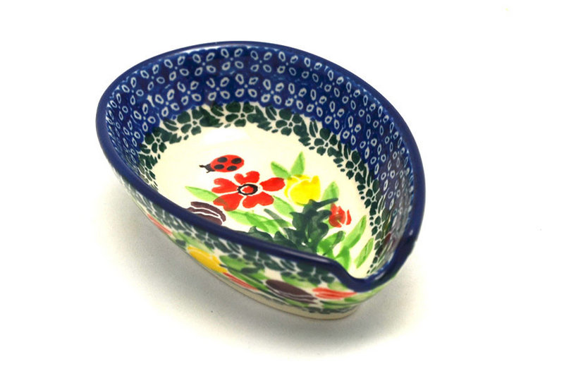 Ceramika Artystyczna Polish Pottery Spoon Rest - Unikat Signature - U3787 381-U3787 (Ceramika Artystyczna)