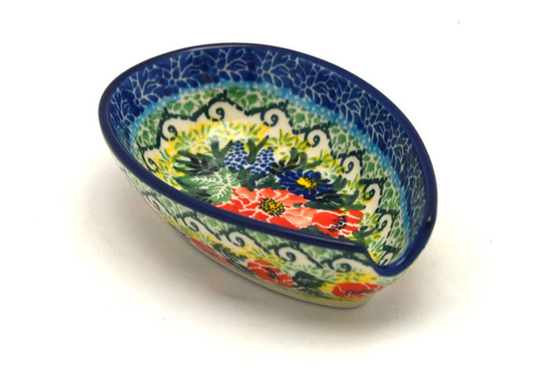 Ceramika Artystyczna Polish Pottery Spoon Rest - Unikat Signature - U4610 381-U4610 (Ceramika Artystyczna)