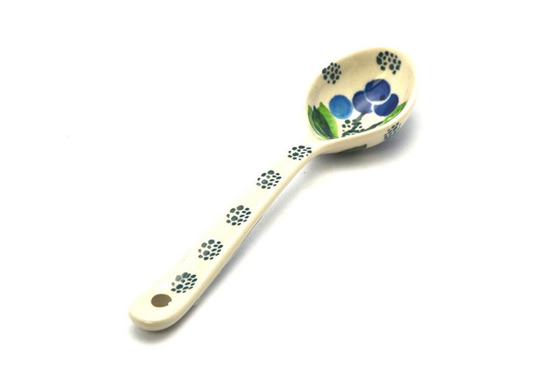 Polish Pottery Spoon - Small - Blue Berries
