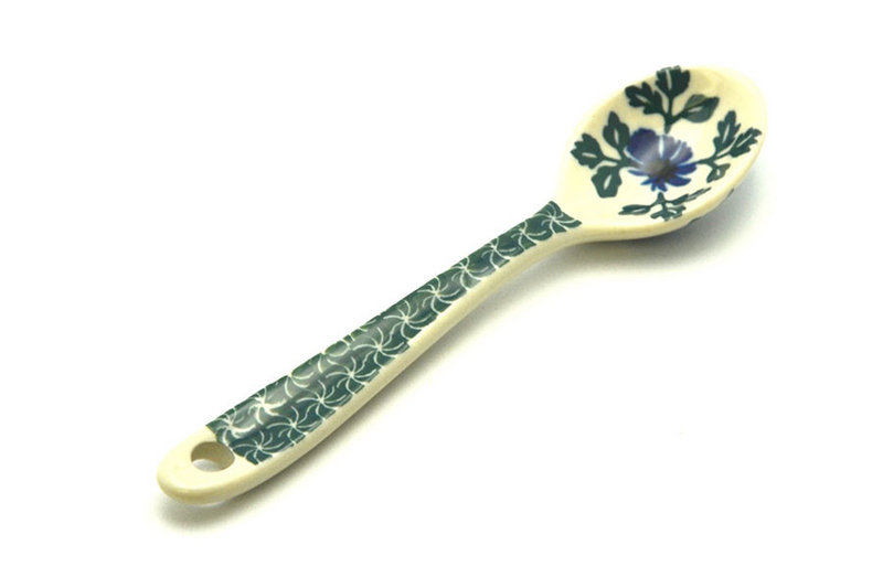 Ceramika Artystyczna Polish Pottery Spoon - Small - Blue Chicory 592-976a (Ceramika Artystyczna)