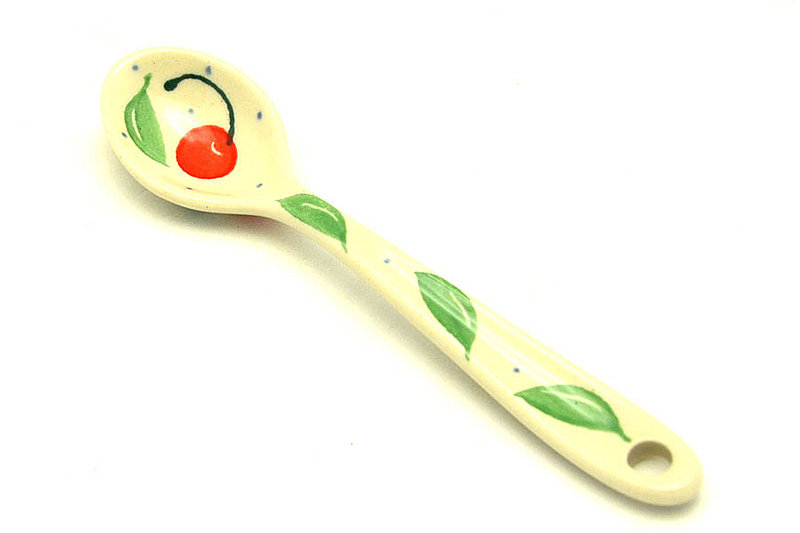 Ceramika Artystyczna Polish Pottery Spoon - Small - Cherry Pie 592-2715a (Ceramika Artystyczna)