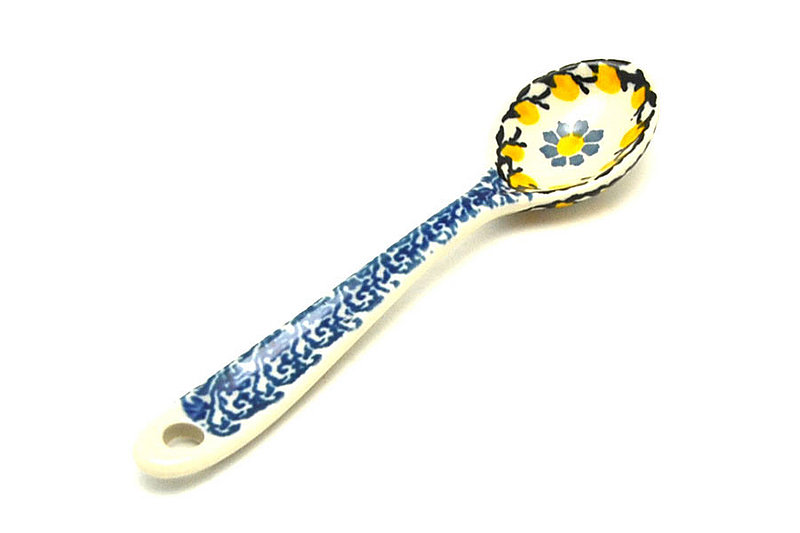 Ceramika Artystyczna Polish Pottery Spoon - Small - Daisy Maize 592-2178a (Ceramika Artystyczna)