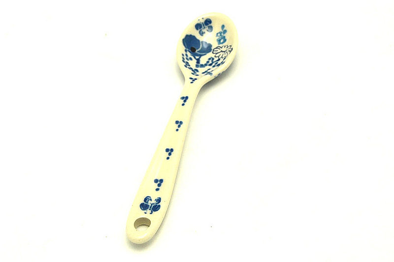 Ceramika Artystyczna Polish Pottery Spoon - Small - Evening Poppies 592-2902a (Ceramika Artystyczna)
