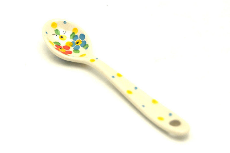 Ceramika Artystyczna Polish Pottery Spoon - Small - Summer Blossom 592-2413a (Ceramika Artystyczna)