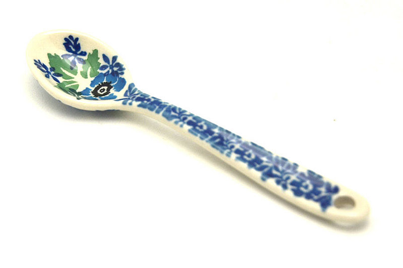 Ceramika Artystyczna Polish Pottery Spoon - Small - Wild Indigo 592-1865a (Ceramika Artystyczna)