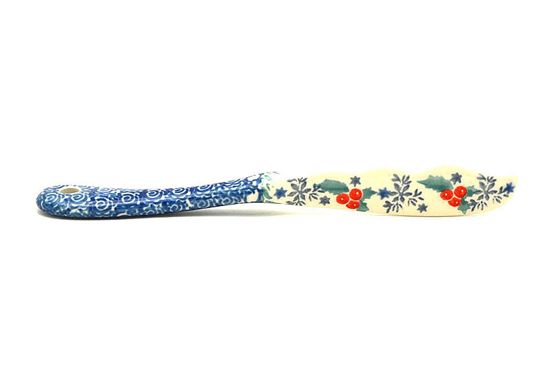 Ceramika Artystyczna Polish Pottery Spreader - Winter Holly 563-2973a (Ceramika Artystyczna)