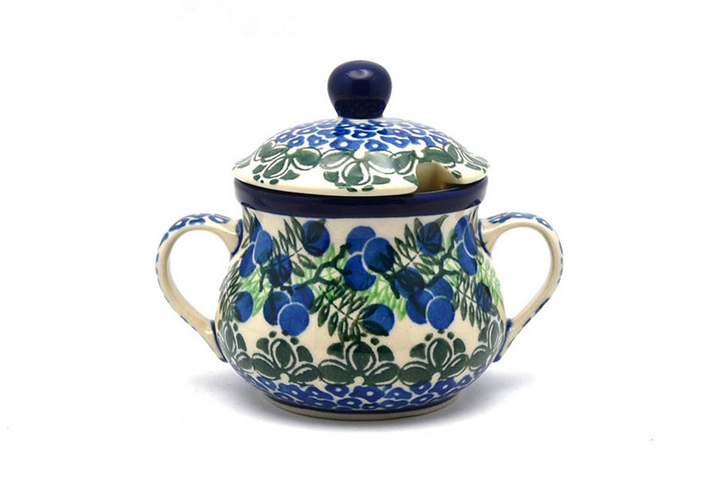 Ceramika Artystyczna Polish Pottery Sugar Bowl - Huckleberry 035-1413a (Ceramika Artystyczna)
