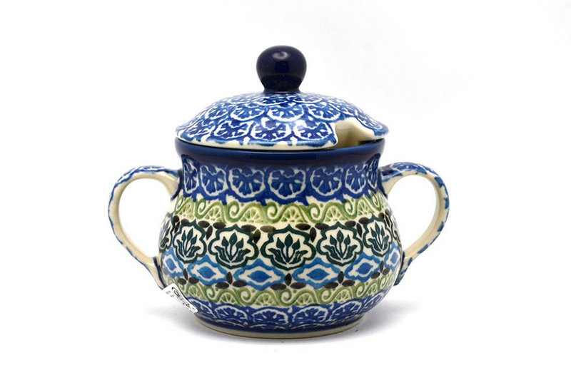 Ceramika Artystyczna Polish Pottery Sugar Bowl - Tranquility 035-1858a (Ceramika Artystyczna)