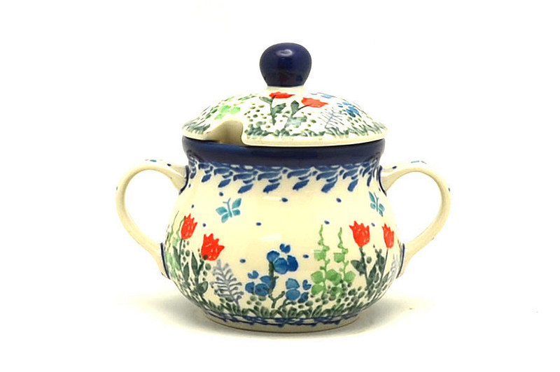 Ceramika Artystyczna Polish Pottery Sugar Bowl - Tulip Horizon 035-2903a (Ceramika Artystyczna)