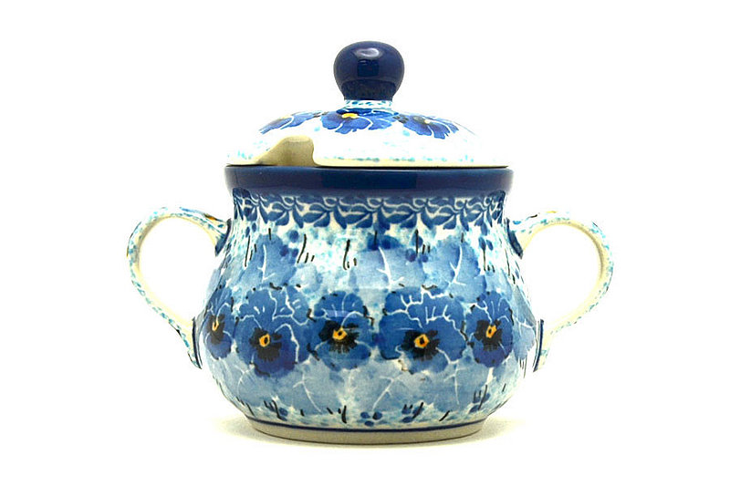 Ceramika Artystyczna Polish Pottery Sugar Bowl - Unikat Signature U3639 035-U3639 (Ceramika Artystyczna)