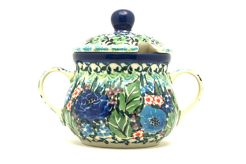 Ceramika Artystyczna Polish Pottery Sugar Bowl - Unikat Signature U4572 035-U4572 (Ceramika Artystyczna)