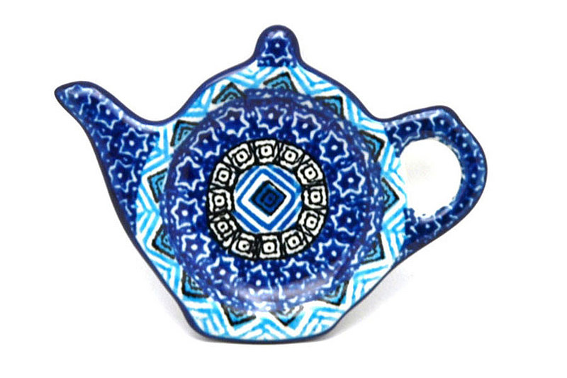 Ceramika Artystyczna Polish Pottery Tea Bag Holder - Aztec Sky 766-1917a (Ceramika Artystyczna)