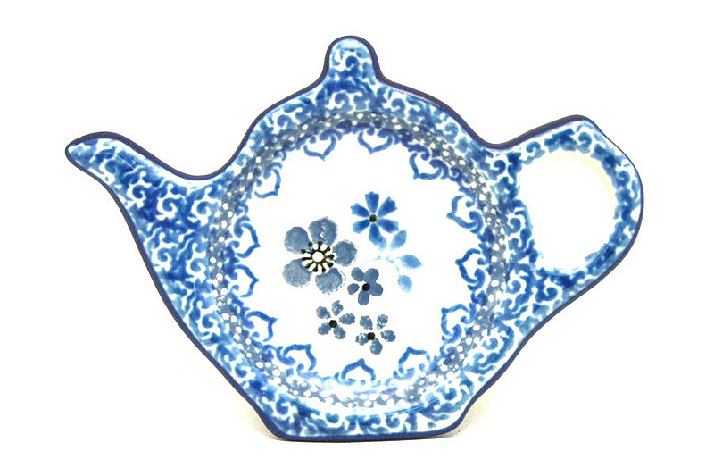 Ceramika Artystyczna Polish Pottery Tea Bag Holder - Blue Horizon 766-2333a (Ceramika Artystyczna)
