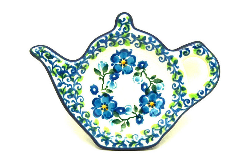 Ceramika Artystyczna Polish Pottery Tea Bag Holder - Calico 766-2251a (Ceramika Artystyczna)