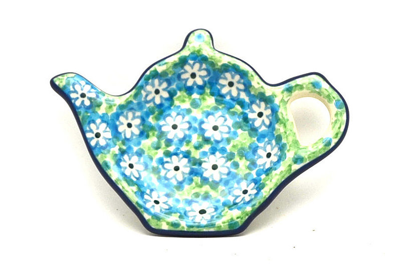 Ceramika Artystyczna Polish Pottery Tea Bag Holder - Key Lime 766-2252a (Ceramika Artystyczna)