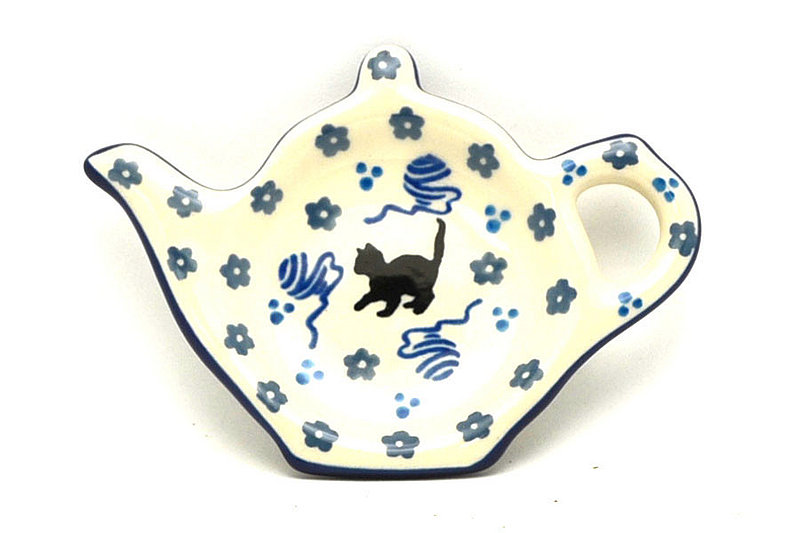 Ceramika Artystyczna Polish Pottery Tea Bag Holder - Little Boo 766-2592a (Ceramika Artystyczna)