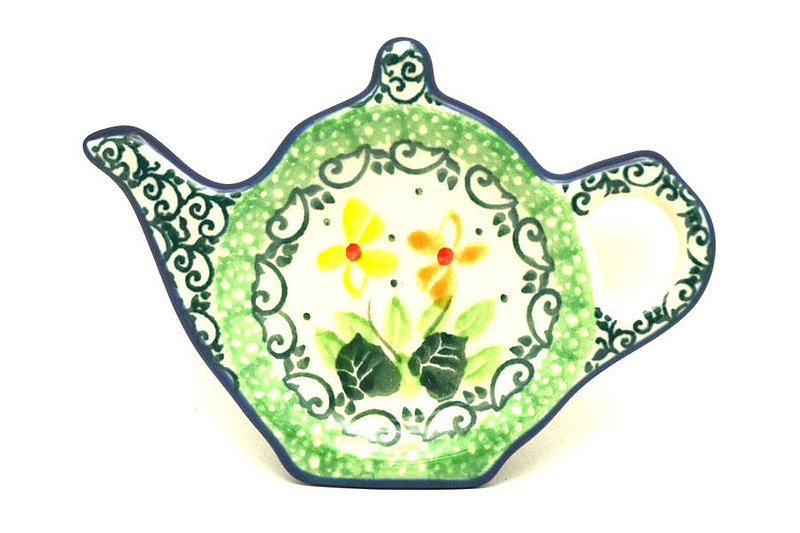 Ceramika Artystyczna Polish Pottery Tea Bag Holder - Peaches 'n Cream 766-2669a (Ceramika Artystyczna)