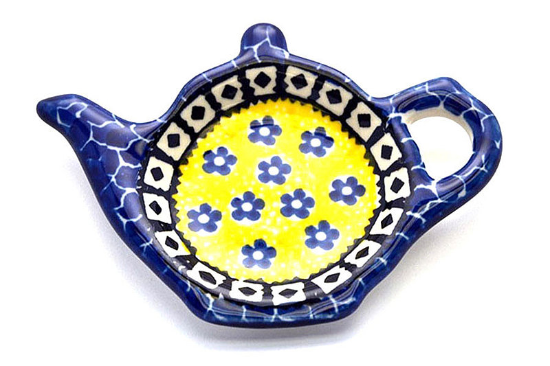 Polish Pottery Tea Bag Holder - Sunburst