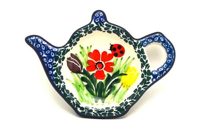 Ceramika Artystyczna Polish Pottery Tea Bag Holder - Unikat Signature - U3787 766-U3787 (Ceramika Artystyczna)