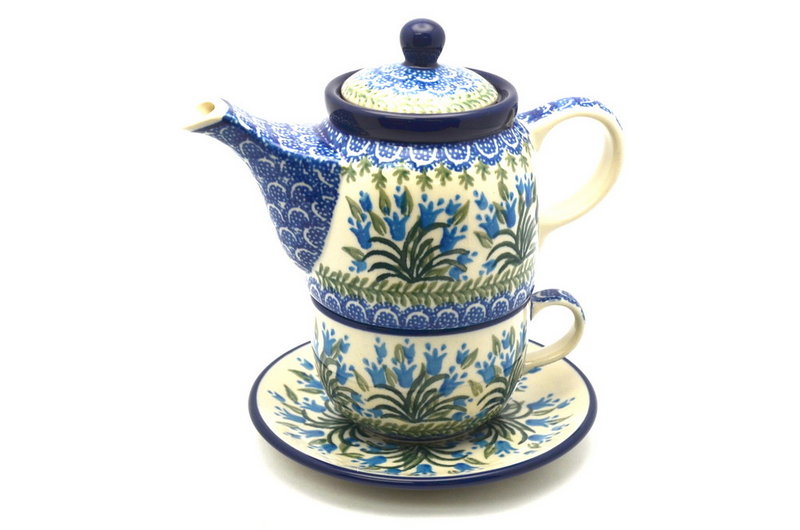 Ceramika Artystyczna Polish Pottery Tea Time for One - Blue Bells 423-1432a (Ceramika Artystyczna)