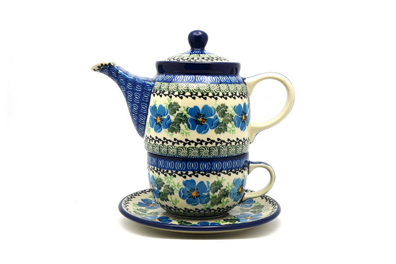 Ceramika Artystyczna Polish Pottery Tea Time for One - Morning Glory 423-1915a (Ceramika Artystyczna)
