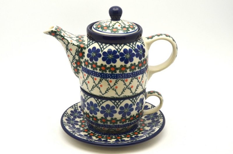 Polish Pottery Tea Time for One - Primrose
