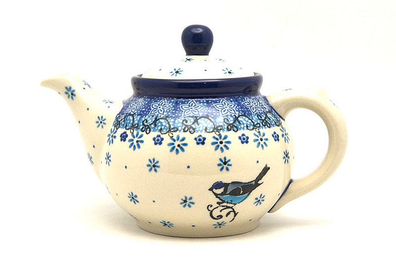 Ceramika Artystyczna Polish Pottery Teapot - 14 oz. - Bluebird 120-2529a (Ceramika Artystyczna)