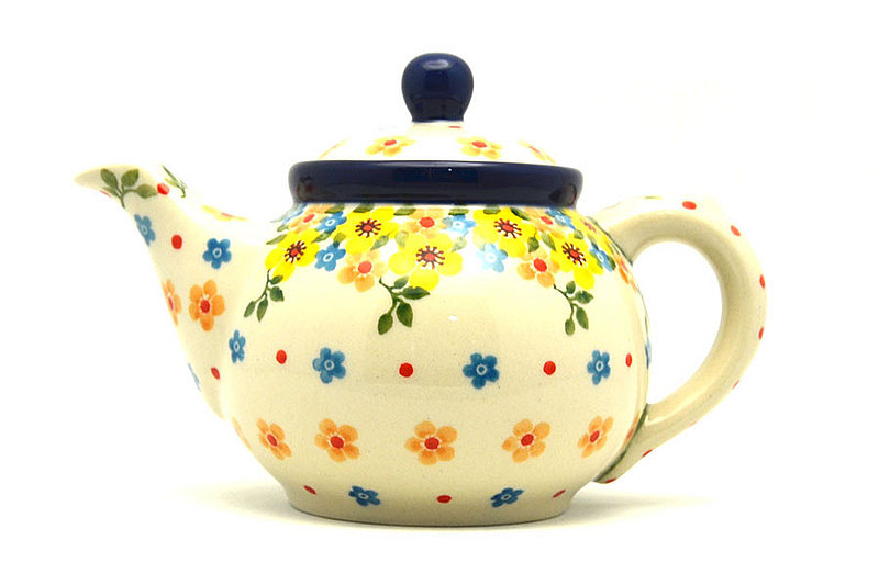 Ceramika Artystyczna Polish Pottery Teapot - 14 oz. - Buttercup 120-2225a (Ceramika Artystyczna)