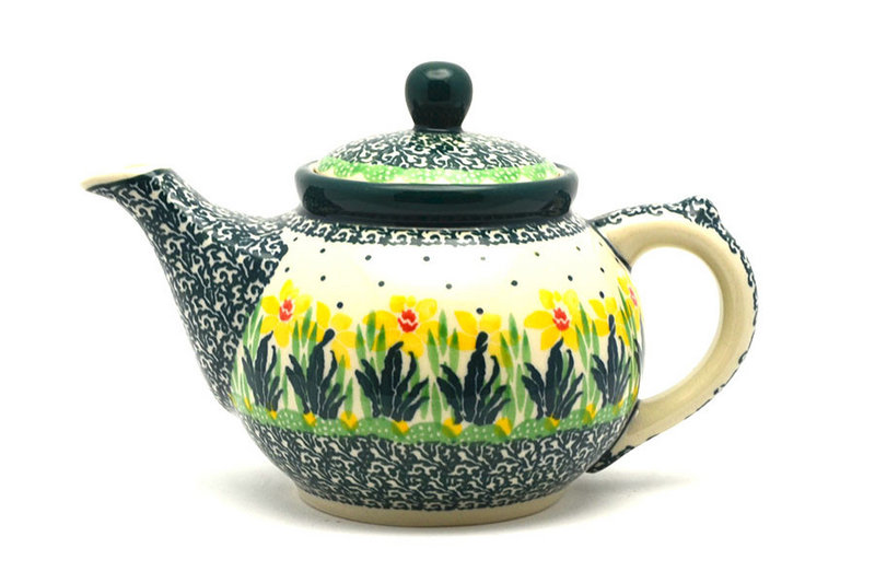Ceramika Artystyczna Polish Pottery Teapot - 14 oz. - Daffodil 120-2122q (Ceramika Artystyczna)