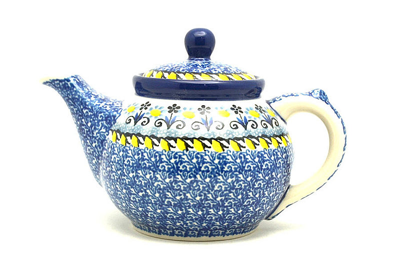 Ceramika Artystyczna Polish Pottery Teapot - 14 oz. - Daisy Maize 120-2178a (Ceramika Artystyczna)