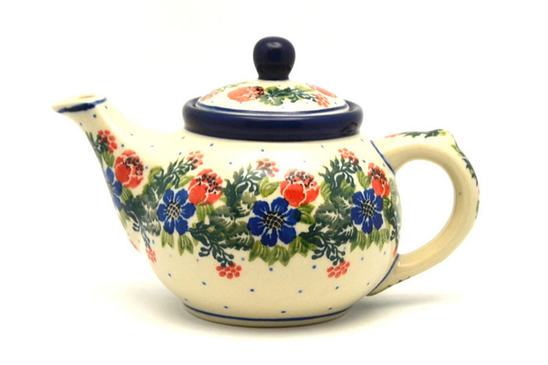 Polish Pottery Teapot - 14 oz. - Garden Party