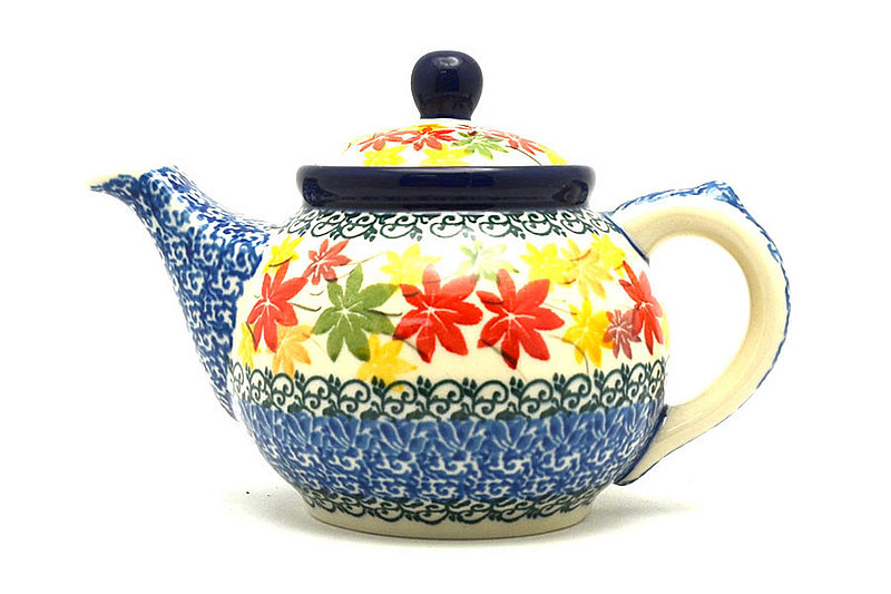 Ceramika Artystyczna Polish Pottery Teapot - 14 oz. - Maple Harvest 120-2533a (Ceramika Artystyczna)