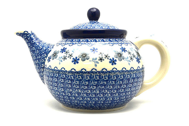 Ceramika Artystyczna Polish Pottery Teapot - 1 1/4 qt. - Blue Horizon 060-2333a (Ceramika Artystyczna)