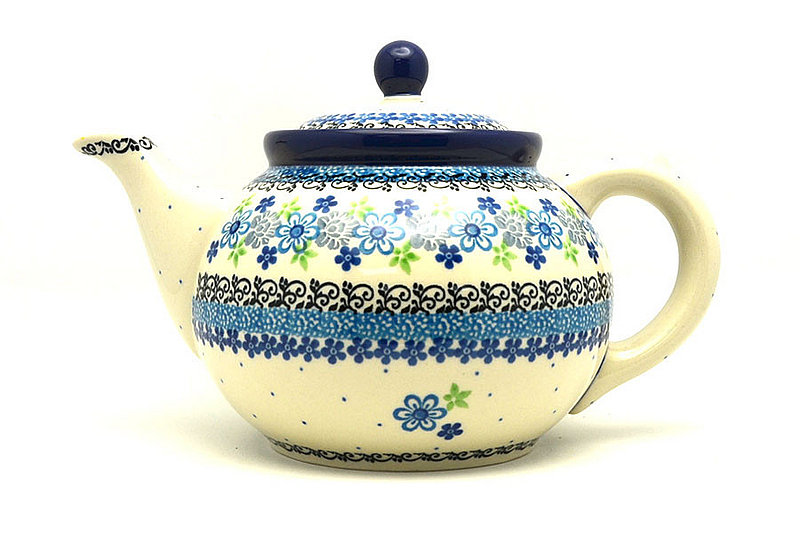 Polish Pottery Teapot - 1 1/4 qt. - Flower Works