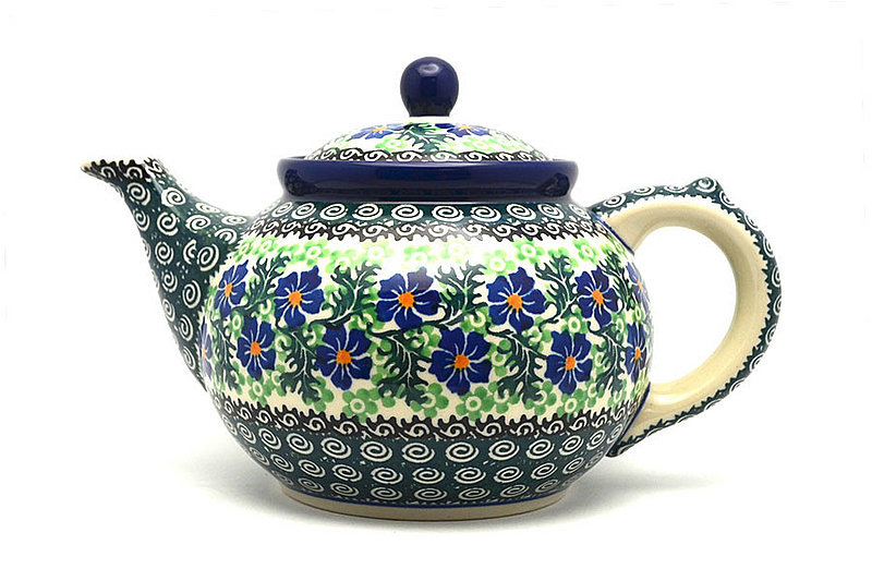 Ceramika Artystyczna Polish Pottery Teapot - 1 1/4 qt. - Sweet Violet 060-1538a (Ceramika Artystyczna)